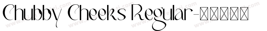 Chubby Cheeks Regular字体转换